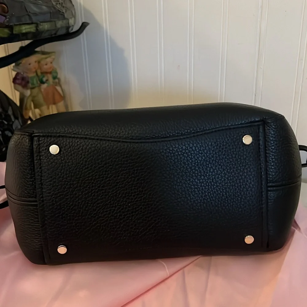 NWT Kate Spade Dumpling black leather satchel